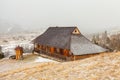 Hut in the snow