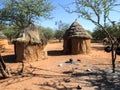 Hut of the tribe of Himba, northern Namibia Royalty Free Stock Photo