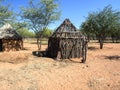 Hut of the tribe of Himba, northern Namibia Royalty Free Stock Photo