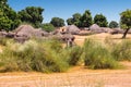 A hut village in the Thar desert Royalty Free Stock Photo