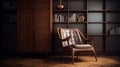 Luxuriant Texture-rich Lounge Chair In Mid-century Style Royalty Free Stock Photo