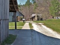 Hutchinson Homestead at Stone Mountain State Park Royalty Free Stock Photo