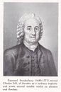 Emanuel Swedenborg Swedish theologian 1688 - 1772 Royalty Free Stock Photo