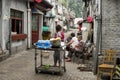 Hutongs peddler and old people Royalty Free Stock Photo