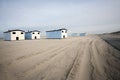 Huts on the beach Royalty Free Stock Photo