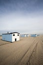 Huts on the beach Royalty Free Stock Photo