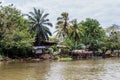 Huts in Boca de Sabalos village at San Juan river, Nicarag