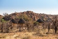 Huts of Camp in Mapungubwe National Park, South Africa Royalty Free Stock Photo