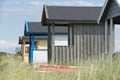 Huts in Falsterbo Royalty Free Stock Photo