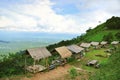 Huts on hill with beautiful landscape, Chiang Mai,Thailand