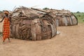 Huts in Lower Omo Valley in Southern Ethiopia