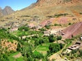 Huts & Mountains Royalty Free Stock Photo