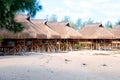 Huts in mozambique Royalty Free Stock Photo