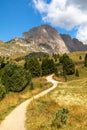 Huts on Seceda mountain, South Tyrol