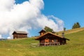 Huts on Seiser Alm, Alpe di Siusi