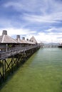 Huts on Stilts Royalty Free Stock Photo