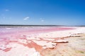 Hutt Lagoon - Pink Lake in Port Gregory Royalty Free Stock Photo