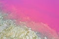 Hutt Lagoon Pink lake at Port Gregory in Western Australia Royalty Free Stock Photo