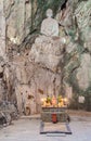 Huyen Khong Cave with shrines, Marble mountains, Vietnam Royalty Free Stock Photo