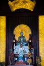 Hue, Vietnam, Huyen Khong Son Thuong Pagoda temple. Buddha altar statue