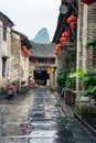 HUZHOU, CHINA - MAY 3, 2017: Huang Yao Ancient Town in Zhaoping