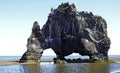 Hv tserkur, a basaltic outcrop on the east coast of the Vatnsnes peninsula, Iceland Royalty Free Stock Photo