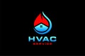 HVAC icons. Heating, ventilating and air conditioning symbols