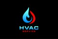 HVAC icons. Heating, ventilating and air conditioning symbols Royalty Free Stock Photo