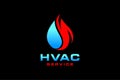 HVAC icons. Heating, ventilating and air conditioning symbols