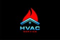 HVAC icons. Heating, ventilating and air conditioning symbols