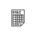 HVAC Inspection line icon