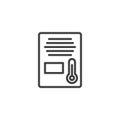 HVAC Remote Sensor line icon