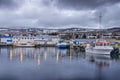 Twilight in an Icelandic port