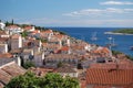 Spectacular view of the Old Town of Hvar, Croatia Royalty Free Stock Photo