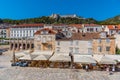 Hvar, Croatia, July 29, 2020: Spanjola fortress viewed behind lo Royalty Free Stock Photo