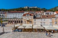 Hvar, Croatia, July 29, 2020: Spanjola fortress viewed behind lo Royalty Free Stock Photo