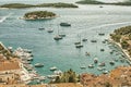 Hvar harbor HDR Royalty Free Stock Photo