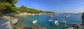 The Hvar Shoreline Promenade in the late afternoon sun Royalty Free Stock Photo