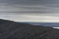 Hverfjall also known as Hverfell Path Way Down The Mountain in Iceland