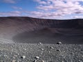 Hverfjall crater, Iceland Royalty Free Stock Photo