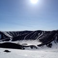 Hverfjall Volcano Crater Royalty Free Stock Photo