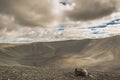 Hverfjall volcano - Iceland. Royalty Free Stock Photo