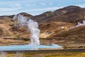 Hverir geothermal area in the north of Iceland near Lake Myvatn