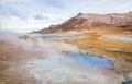 Hverir , Iceland geothermal area at the Namafjall volcanic mountain.