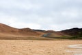 Hverir mud pools day view, Iceland landmark