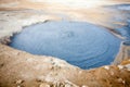 Hverir mud pools day view, Iceland landmark