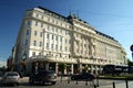 Hviezdoslav Square, restored historic building of the Hotel Carlton, Bratislava, Slovakia