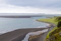 Hvitserkur sea stack, Iceland. Black sand beach