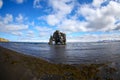 Hvitserkur troll rock basalt stack in Iceland