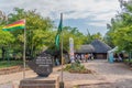 The Victoria Falls National Park entrance on the Zimbabwe side Royalty Free Stock Photo